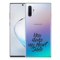 Samsung Galaxy Note 10 Plus Siliconen hoesje met naam Heart Smile