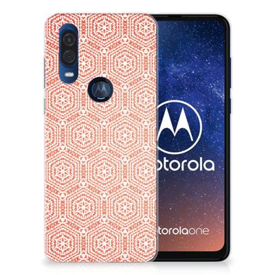 Motorola One Vision TPU bumper Pattern Orange Motorola One Vision TPU bumper Pattern Orange