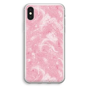 Abstract Painting Pink: iPhone X Transparant Hoesje