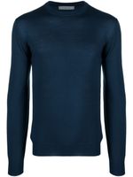 Corneliani pull fin en laine - Bleu