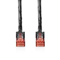 Nedis CAT6-netwerkkabel - RJ45-stekker - RJ45-stekker - U/UTP - 75,0 m - buiten - rond - PE - zwart - label