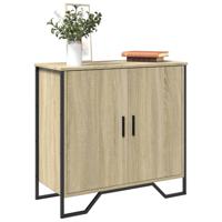 Dressoir 78x35,5x74,5 cm bewerkt hout sonoma eikenkleurig