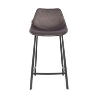 Dutchbone Franky barkruk H65 velvet grey