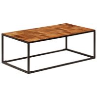 Salontafel 110x40x60 cm massief acaciahout en staal