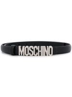 Moschino ceinture à plaque logo - Noir - thumbnail