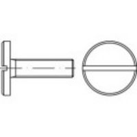 TOOLCRAFT 119061 Platkopschroeven M10 20 mm Sleuf DIN 923 Staal Galvanisch verzinkt 50 stuk(s)