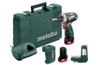 Metabo PowerMaxx BS Basic 10,8V Boorschroevendraaier met 2x 2,0Ah accu + PowerMaxx Adapter + 9-dlg bitset