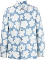 Kenzo veste en jean à fleurs - Bleu