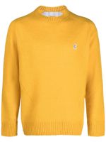 Undercover logo-patch wool jumper - Jaune