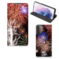 Samsung Galaxy S21 Plus Hippe Standcase Vuurwerk - thumbnail