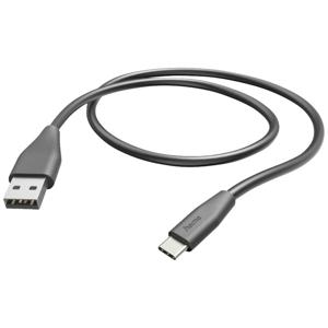 Hama USB-laadkabel USB 2.0 USB-A stekker, USB-C stekker 1.50 m Zwart 00201595