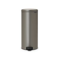 Brabantia newIcon pedaalemmer 30 liter met kunststof binnenemmer - Platinum