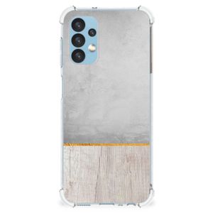 Samsung Galaxy A13 (4G) Stevig Telefoonhoesje Wood Concrete