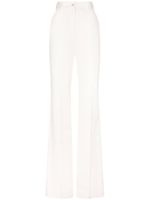 Dolce & Gabbana pantalon évasé à taille haute - Blanc