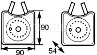 Oliekoeler, motorolie MAHLE, u.a. für VW, Audi, Seat, Skoda - thumbnail