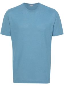 Zanone t-shirt en coton à manches courtes - Bleu