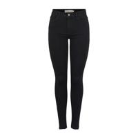 PIECES skinny jeans PCMIDFIVE zwart
