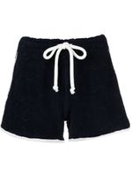 Jacob Cohën short en coton à logo embossé - Bleu - thumbnail