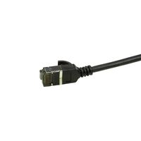 LogiLink CQ9073S RJ45 Netwerkkabel, patchkabel CAT 6A U/FTP 5.00 m Zwart Extreem dun, Vlambestendig, Flexibel, Folie afscherming, Halogeenvrij, Snagless, - thumbnail