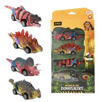 Toi Toys World Of Dinosaurs 4 Dino-auto&apos;s Pull Back - thumbnail