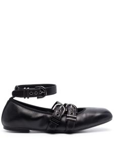 Stuart Weitzman ballerines Maverick en cuir - Noir