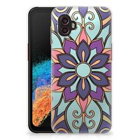 Samsung Galaxy Xcover 6 Pro TPU Case Purple Flower - thumbnail