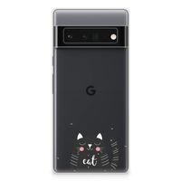 Google Pixel 6 Pro Telefoonhoesje met Naam Cat Good Day - thumbnail