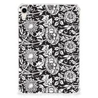 Apple iPad mini 6 (2021) Siliconen Hoesje Black Flowers - thumbnail