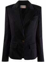 Alexandre Vauthier blazer à simple boutonnage - Noir