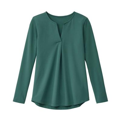 Tuniek met lange mouwen, bio-jersey, oregano 40/42