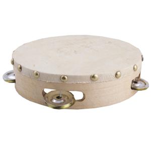 Tamboerijn - hout - 13 cm - muziek instrumenten - voor kinderen/volwassenen   -