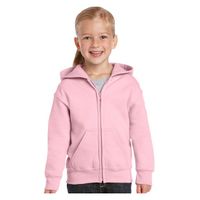 Lichtroze sweater met rits voor meisjes XL (176)  -