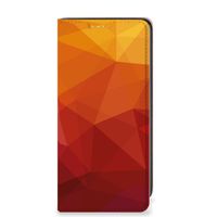 Stand Case voor Samsung Galaxy A41 Polygon Red - thumbnail