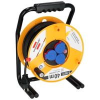 Brennenstuhl Professional Brobusta IP44 Kabelhaspel, 40 m, speciaal kunststof, voor gebruik buitenshuis, Made in Germany, geel