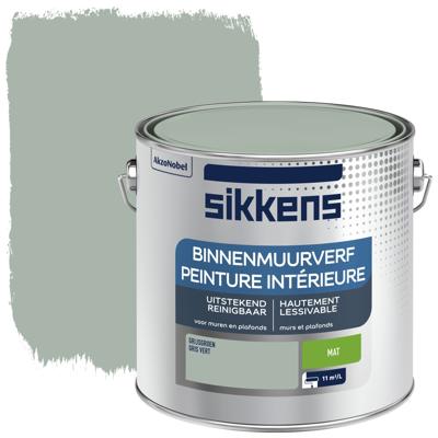 Sikkens Binnenmuurverf Mat - 2,5 liter Grijsgroen