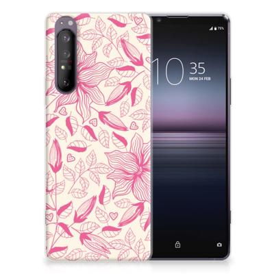 Sony Xperia 1 II TPU Case Pink Flowers
