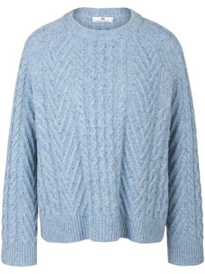 Trui structuurpatroon Van Peter Hahn blauw Trui structuurpatroon Van Peter Hahn blauw