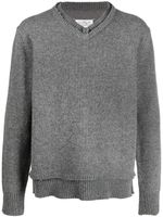 Maison Margiela pull en maille à détails de coudières - Gris