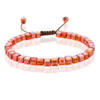 Memphis Bohemia Kralen Armband - 4mm Kristal Glas Rood