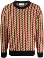 Lanvin chevron-motif jumper - Rouge - thumbnail