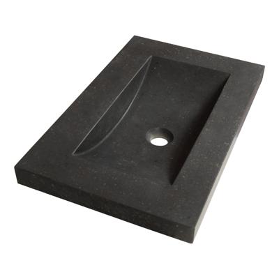 Sanituba Corestone SMALL wastafel basalt zonder kraangaten 60cm
