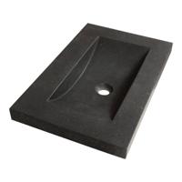 Sanituba Corestone SMALL wastafel basalt zonder kraangaten 60cm