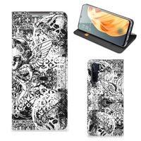 Mobiel BookCase OPPO Reno3 | A91 Skulls Angel - thumbnail