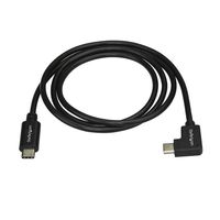 StarTech.com USB2CC1MR 1m USB C USB C Zwart USB-kabel - thumbnail