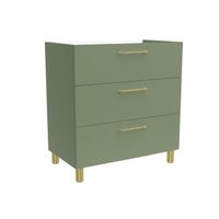 Wastafelonderkast Allibert Kobo 80 cm Eucalyptus Groen Allibert