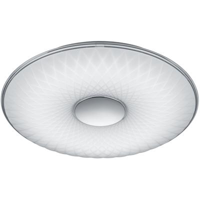LED Plafondlamp - Trion Laton - 45W - Aanpasbare Kleur - Dimbaar - Afstandsbediening - Nachtlamp - Rond - Mat Wit - Kunststof