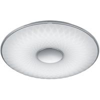 LED Plafondlamp - Trion Laton - 45W - Aanpasbare Kleur - Dimbaar - Afstandsbediening - Nachtlamp - Rond - Mat Wit - Kunststof