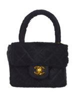 CHANEL Pre-Owned mini sac à main carré (1992) - Noir