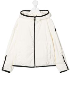 Moncler Enfant veste à patch logo - Blanc