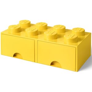 Room Copenhagen LEGO Brick Drawer 8 Geel opbergdoos